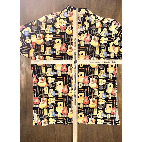 Max Boxxer USA Rock and Roll Music Guitar Camp Shirt Mens Sz Large Short Sleeve - Picture 6 of 6